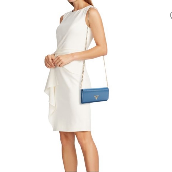 New real authentic PRADA Move Leather Wallet-On-Chain - Picture 4 of 4